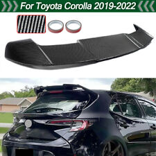Fit Toyota Corolla XSE SE Hatchback 2019-2022 Rear Roof Spoiler Carbon Look ABS picture