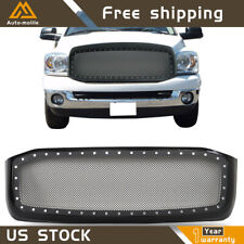For 2006-08 Dodge Ram 1500 Front Upper Bumper Grille Grill Full Black Mesh Style picture