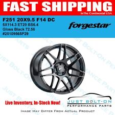 Forgestar F251 20X9.5 F14 DC 5X114.3 ET29 BS6.4 Gloss Black 72.56 picture
