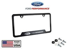 Mustang F150 Raptor Ford Performance License Plate Frame - Black Stainless Steel picture
