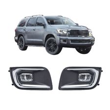 For 2018-2020 Toyota Sequoia LED Fog Lights Lamp with Assembly Set L&R Side picture