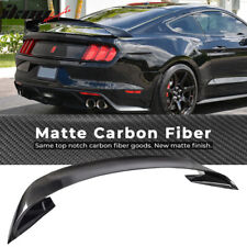 Fits 15-23 Ford Mustang GT350R Style Trunk Spoiler Wing - Matte Carbon Fiber picture
