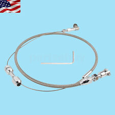 24inch Stainless Steel Throttle Cable Braided For 1986-93 Ford Mustang 302 5.0L picture