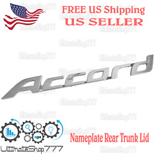 Rear Nameplate ACCORD  Silver Badge Sport Emblem for Trunk Lid Honda Accord picture