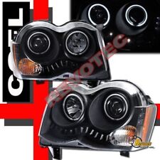 Black G3 Halo Projector Headlights RH + LH For 08-10 Grand Cherokee  picture