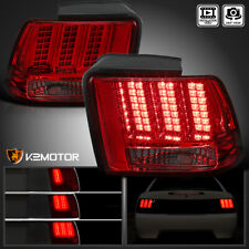 Red/Smoke Fits 1999-2004 Ford Mustang Sequential Signal LED Tail Lights Lamps picture