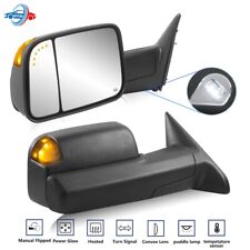 For 2009-2018 Dodge Ram 1500 2500 Tow Mirrors Power Heated w/Temperature Sensor picture