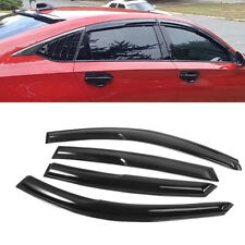 Window Visors Rain Guards Vent For 18-22 Honda Accord JDM 3D Wavy Mugen Style US picture
