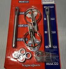 Sparco Silver Hood Pins Latches Universal Fit picture