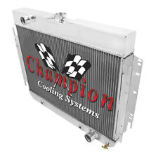 Champion Racing 4 Row Aluminum Radiator For 1963 - 68 Chevy Cars picture