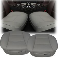 2PCS Car Front Seat Cover PU Leather Pad Breathable Mat Cushion Full Surround picture