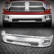 For 09-12 Dodge Ram 1500 Chrome Steel Front Bumper Face Bar w/ Fog Light Holes picture