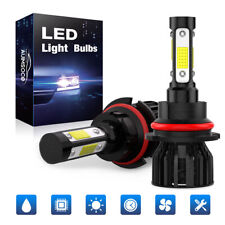 4-sides Pair 9007 LED Headlight Bulbs Kit 6000K White High Low Beam Light Bulb picture
