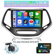 32G Android 12 Car Stereo Radio GPS Navi CarPlay For Jeep Cherokee 2015-2018 picture
