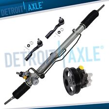 Power Steering Rack and Pinion Pump w/Pulley Tie Rods for Toyota Tundra Sequoia picture