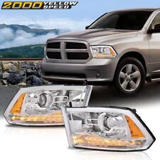 Fit For 2013-2018 Dodge Ram 1500 2500 3500 Chrome LED DRL Headlights Headlamps picture