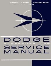 1958 Dodge Shop Service Repair Manual Book Engine Drivetrain Electrical Guide picture
