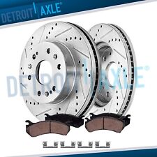 12.99 inch Front Drilled Rotors Brake Pads for Silverado Sierra 1500 Yukon XTS picture
