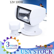 100W Boat Search Light Remote Control LED Marine Spotlight 360 Rotate 2500LM 12V picture