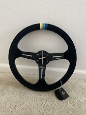 350mm Dish Steering Wheel - Fit 6 hole Hub Like Vertex Nardi NRG Grip picture