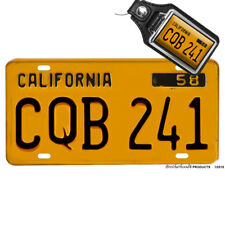California 1958 Reproduction License Plate CQB 241 Movie Christine License Plate picture