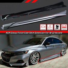 For 2018-22 Honda Accord ACR Lunar Silver Metallic Add On Side Skirt Extensions picture