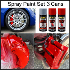 3PK Brake Caliper Red Paint Rotor Drum Primer Coating Crack Rust Resist Temp Can picture