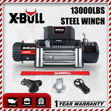 X-BULL 13000lb Electric Winch Steel Cable Trailer Towing Off-Road SUV Truck picture
