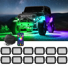MICTUNING Y1 RGB+IC Dream Color LED Rock Lights Kit - 𝐔𝐩𝐠𝐫𝐚𝐝𝐞𝐝 12 Pods picture
