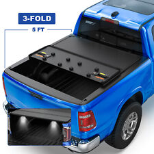 3-Fold 5FT Hard Tonneau Cover For 2005-2024 Nissan Frontier Truck Bed WaterProof picture