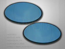 NEW MINI COOPER S R50 R52 R53 BLUE MIRROR GLASS SET HEATED POLARIZED PERFORMANCE picture