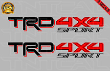 TRD 4x4 Sport Decal Set Fits 2016 - 2020 Tacoma Tundra Truck Sticker Red/Black picture