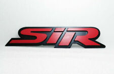 1X JDM New Metal SIR Rear Trunk Badge Emblem Skirt Sticker Black&Red picture