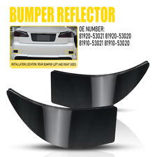 For 06-13 IS250 IS350 Lexus Rear Bumper Reflector Light Cover LH+RH Smoked Black picture