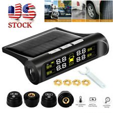 Wireless Solar TPMS LCD Car Tire Pressure Monitoring System + 4 External Sensors picture