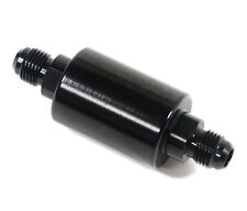 Universal -6AN Inline Fuel Filter High Flow 100 Micron Cleanable AN6 6AN Black picture