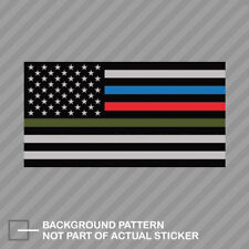 Thin Blue Line Police Firefighter Military Flag Sticker Decal Vinyl american picture