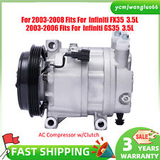 Fits 2003-06 Infiniti G35 2003-08 Infiniti FX35 A/C Air Compressor w/ Clutch NEW picture