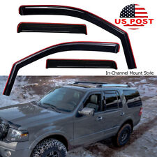 In Channel Smoke Window Visor Rain Guard for Lincoln Navigator Ford Expedition picture