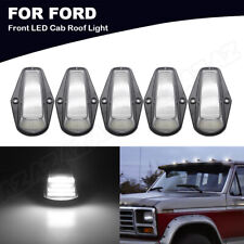 5pc Clear Lens Amber Full LED Cab Roof Marker Lights For Ford 1980-97 F150 F250 picture