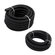 6 8 10AN Nylon Braided Fuel Line Hose Fuel Line Oil Feed Line CPE 20 10FT Black picture