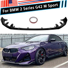 Gloss Black Front Bumper Splitter Lip For 2022-24 BMW G42 Coupe 220i 230i M240i picture