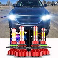 9005 9006 LED Headlights Kit Combo Bulbs 4side High Low Beam Super White Bright picture