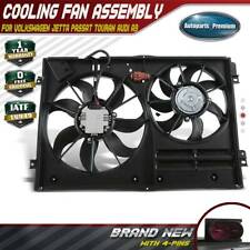 Radiator Engine Cooling AC Fan Assembly w/ Brushless Motor for Audi VW Passat picture