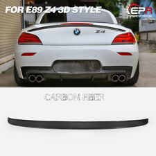 For BMW E89 Z4 Carbon Fiber 3D-Style Rear Trunk Spoiler Wing Lip Trim Kits Addon picture