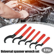 6pcs Coil Over Wrench Shock Spanner Universal Adjustable C Shape Wrenches Tool picture