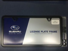Geniune Subaru Slimline License Plate Frame Polished MATTE BLACK OEM SOA342L105 picture