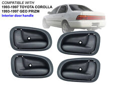 For Gray Inner Door Handle 1993 - 1997 Corolla Prizm Set Front and Rear Side picture