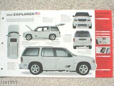 1998 Ford SALEEN EXPLORER SPEC SHEET/Brochure/Pamphlet picture