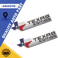 2Pcs XL TEXAS EDITION Emblem for Universal Car Truck Badge ABS Red Blue Chrome picture